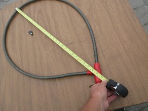 Heavy Duty 1/2" thick Kryptonite Motorcycle Scooter Cable Lock w/ Key 27x20 inch