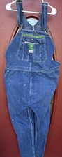 Liberty Overalls Men's Carpenter Bib Work Wear Dark Denim Mens Size 44x30