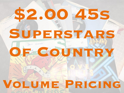 $2 Jukebox 45s - Superstars of Country - G - EX - Buy 4+@50%Off - EJ23