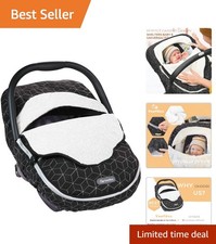 Stylish Winter Car Seat Cover - Plush Fleece for Ultimate Baby Warmth