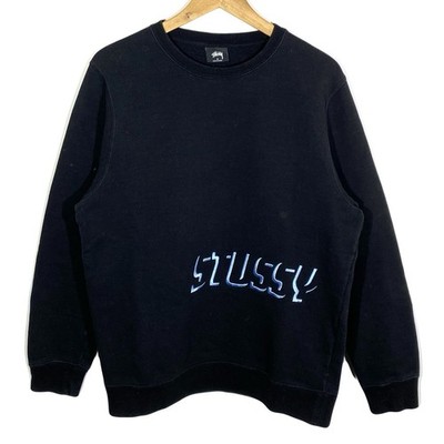 Sweatshirt Crewneck Logo bestickt Shadow Applikation Stussy