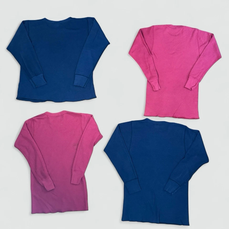 4 Vintage Hanes Thermals - Long Sleeve Waffle knit 70’s or 80’s / XL Large Small - Image 2 of 4