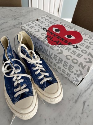 CONVERSE Chuck Taylor - Comme Des Garçons - Blue/White Size 8.5 Women's