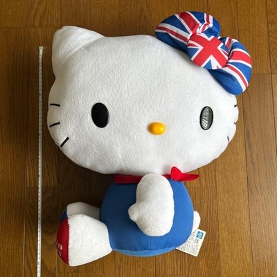 Hello Kitty extra großes Plüschtier 50 cm UK Union Jack Band selten