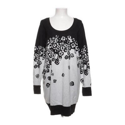 GMK, Kleid, Größe: 40/42, Schwarz/Weiß, Acryl/Baumwolle, Feinstrick, Damen #1uF