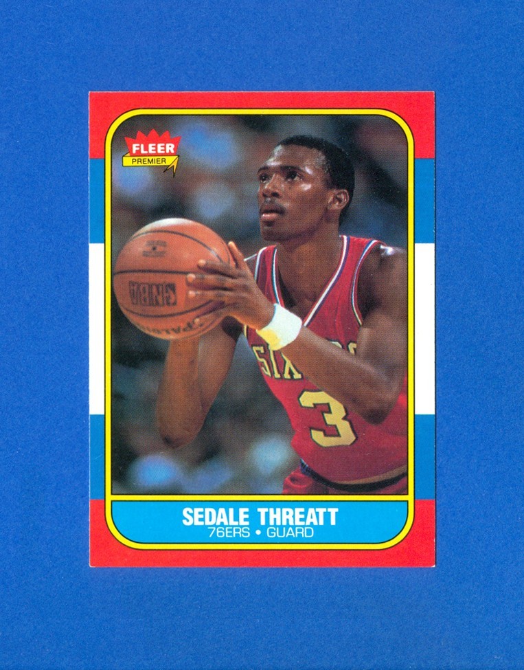 1986/1987 Fleer Basketball#112 Sedale Threatt '86 Set Break RC Rookie Card NR/MT