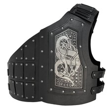 Half Chest Protection Rugged Medieval Cuirass Flexible for Cosplay, Cosplayers