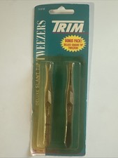 Trim Deluxe Slant Tip Tweezers Two Pack 5-61B