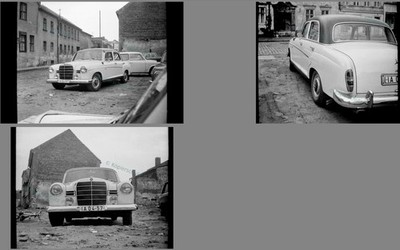 3x Foto 10x15 DDR Bernau Berliner Str. 13 Benz 190er i.d. 70er Jahre #5_732r_ff