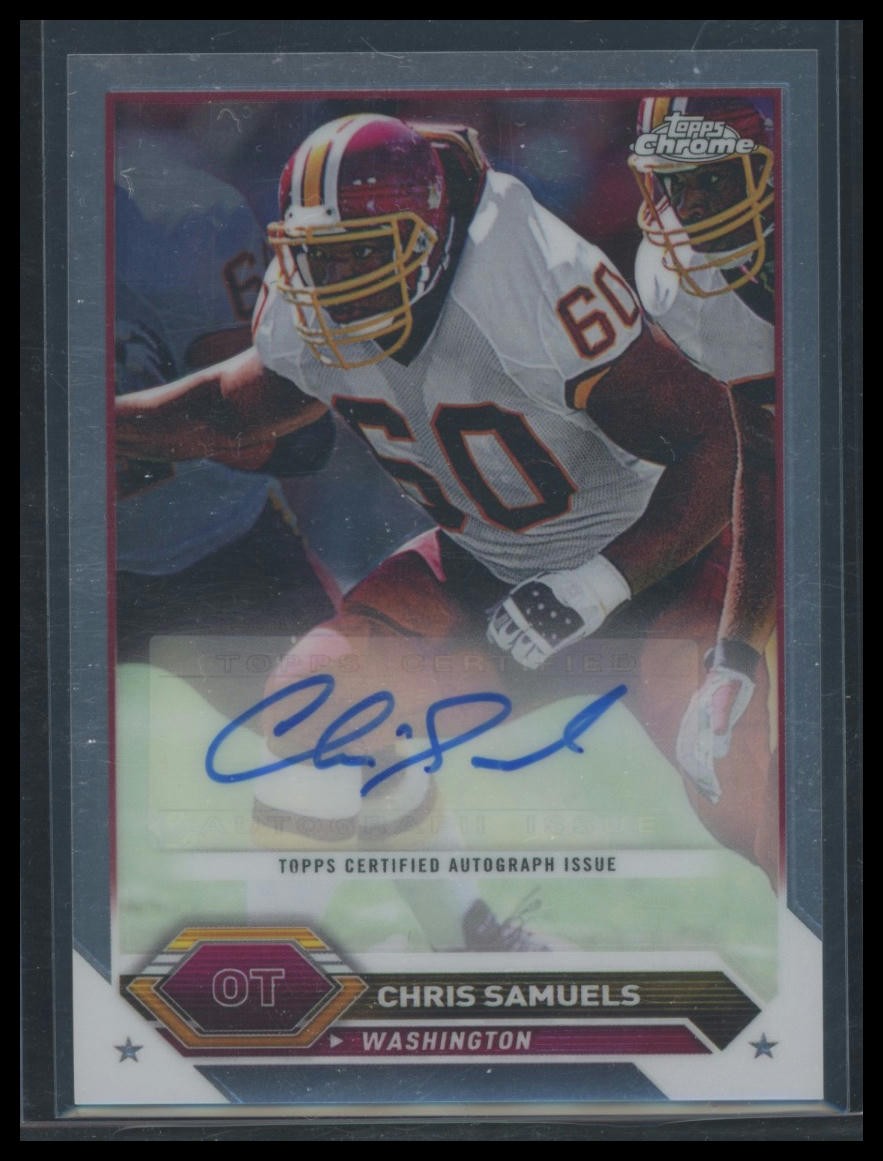 2023 Topps Composite #TCA-CSA Chris Samuels Topps Chrome Autographs