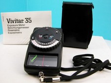 Tested/Working Vivitar 35 LIGHT METER EXPOSURE METER W/Case  Instructions Nice 