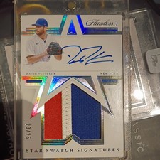 Panini Flawless David Peterson RPA Auto Jersey Sick Patch Mets On Card RC SSP/25