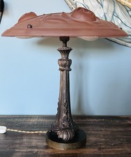 Lampada Da Scrivania Design WATERFORD anni 50 Art Decó