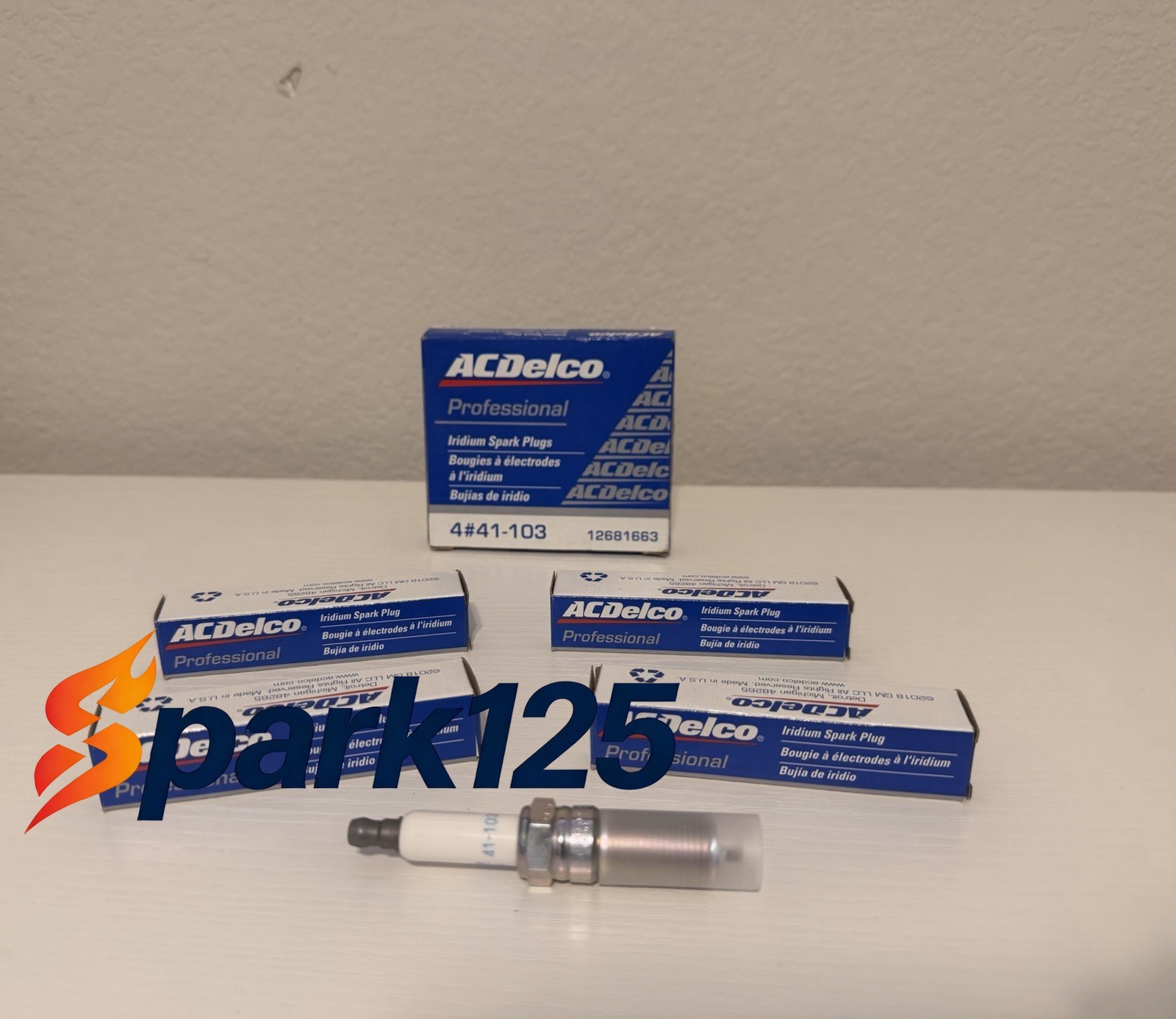 AC Delco 41-103 Iridium Spark Plugs Set of 4  BRAND NEW  OEM Replacement