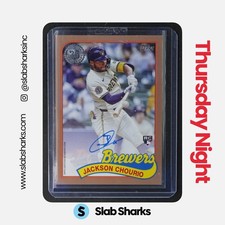 2024 TOPPS UPDATE #89AU-JCH JACKSON CHOURIO 1989 BASEBALL AUTO GOLD RC /50