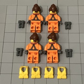 LEGO City Minifigs 4 x 4 Response Unit 60165 Lot Of 4 Minifigures E6 22