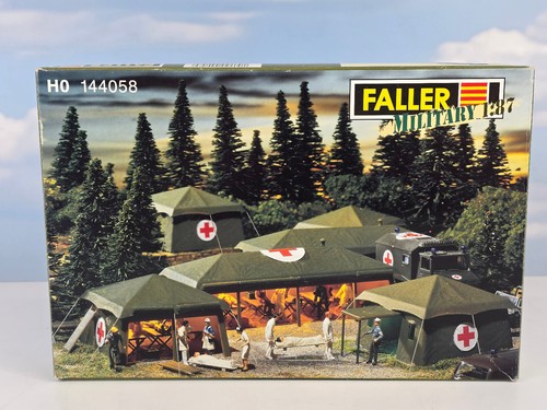 (7201) Faller H0 Military 144058 carpas sanitarias kit en embalaje original | Condition: Neu