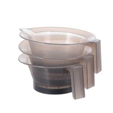 3Pcs Hair Dye Bowl Professional Hair Color Bowls Plastic Mixing Tint Set