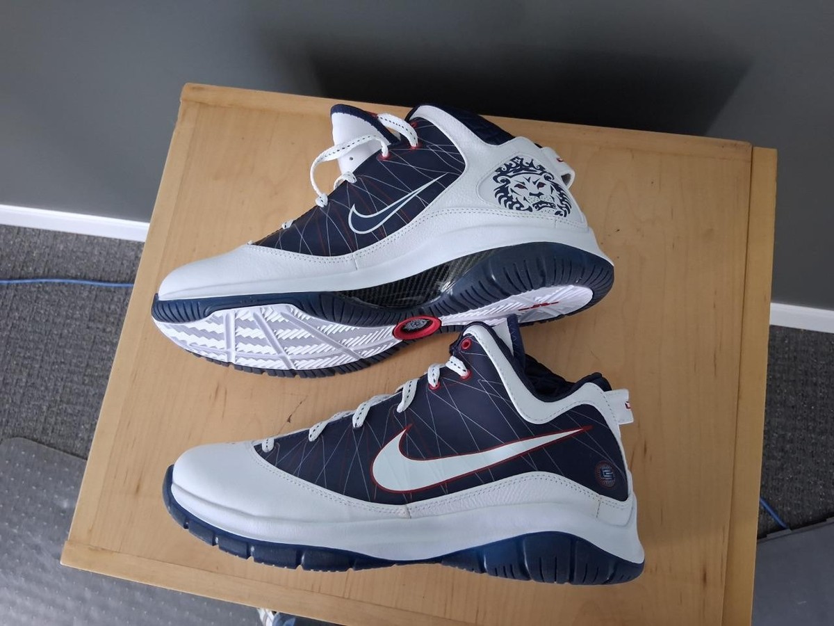 2010 Nike LeBron 7 P.S. LeBron VII P.S. 407639 100 Size 10 White Navy Red NIB Nike LeBron 7 PS P.S. White/Navy - 407639-100 Raffles  main image 4