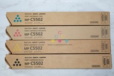 NEW Genuine Ricoh 841754,53,52,51 CMYK Toner Set for MPC4502 C4502A C5502