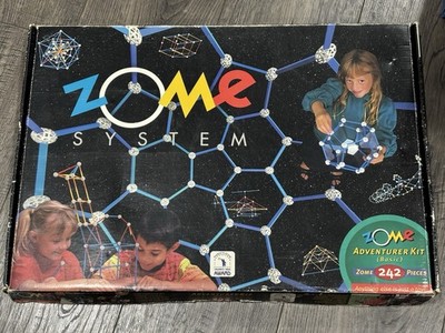 Vintage Zome System Adventurer Kit Basic Educational Building Set