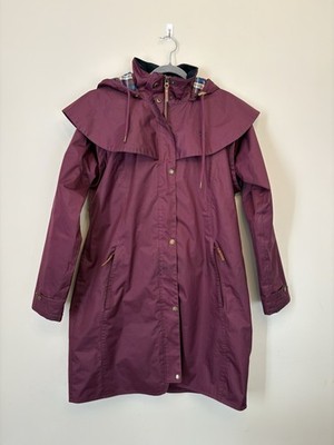 Lighthouse Damen Outrider Mantel UK 12 pflaume wasserdicht UK 12 Kapuze Regenjacke