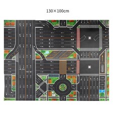 Enfants Grand City Trafic Voitures Parc Jeu Tapis Carte non Tissé Jeux Coussinet