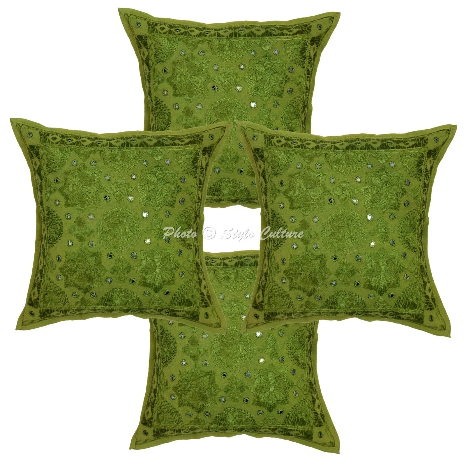 Decorative Cotton Cushion Covers Embroidered Mirror Home Throw Pillow Cover
Opens in a new window or