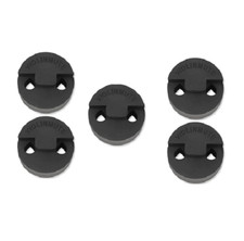 PACK OF 5 TOURTE MUTES FOR VIOLIN  SMALL VIOLA -BLACK RUBBER - SOUND REDUCING