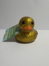 Glitter Dazzle GOLD Rubber Duckie Duck Novelty World JEEP