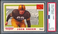 1955 Topps All-American #53 JOHN F. Jack GREEN Army Black Knights ~ PSA 5.5