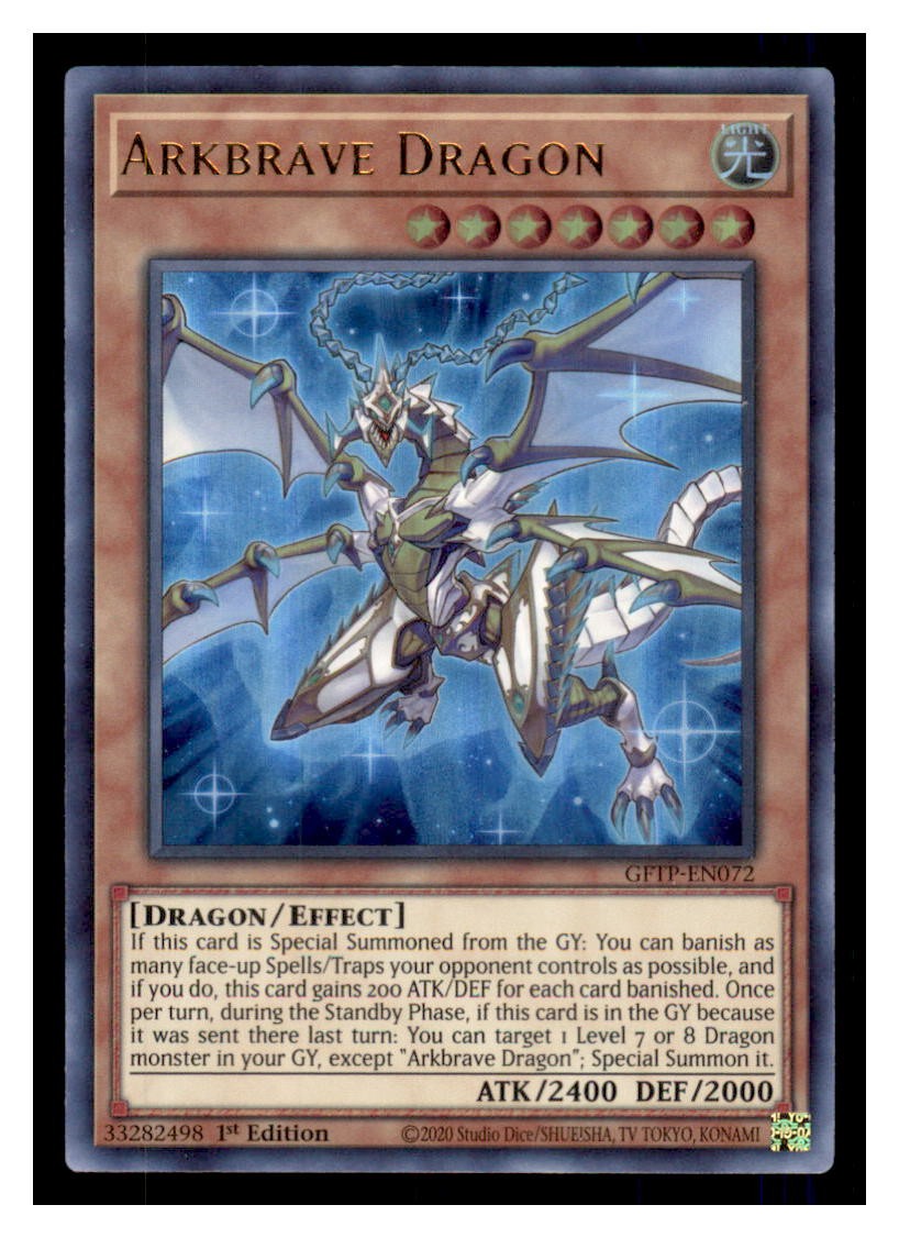 Yugioh Arkbrave Dragon GFTP-EN072 Ultra Rare Ghosts From the Past