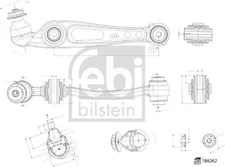 Wheel Suspension Arm Febi Bilstein 186262 Fits Land Rover Discovery