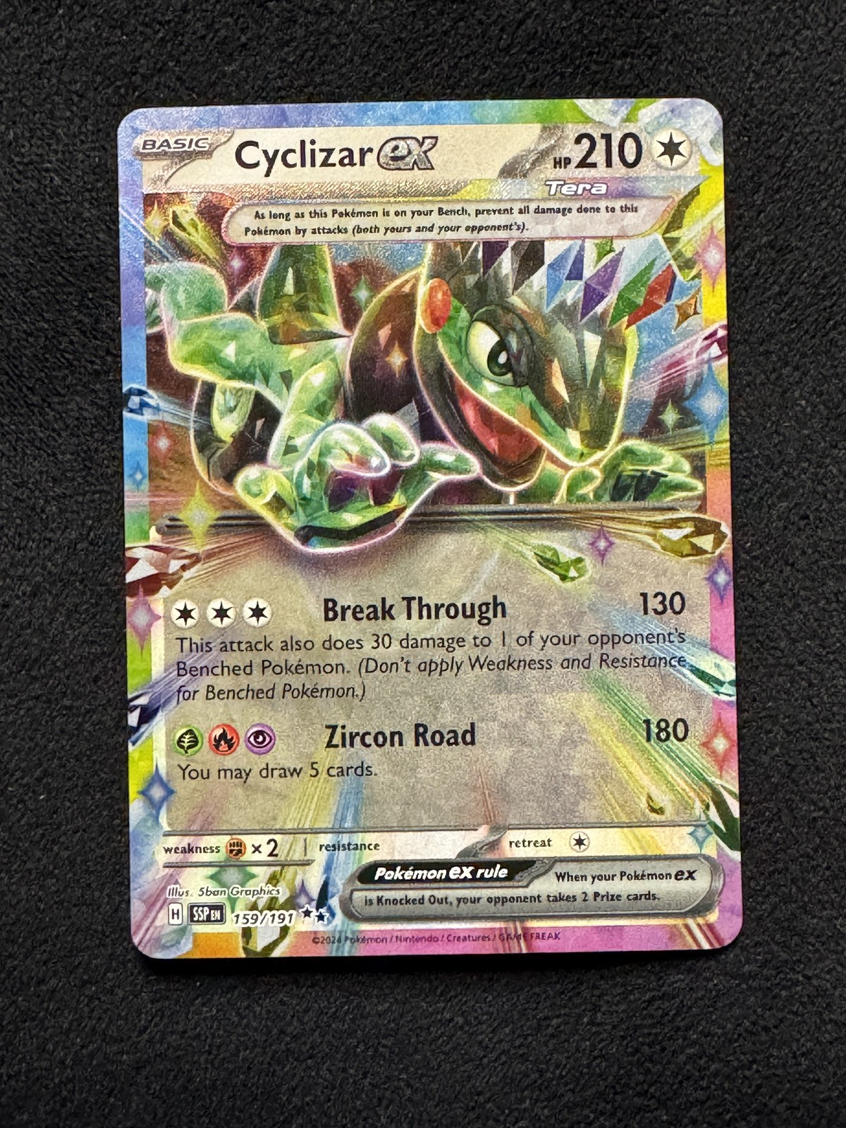 Cyclizar ex 159/191 Surging Sparks Double Rare NM