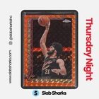 2025 Topps Chrome Basketball Geometric Orange Refractor Jarrett Allen #52