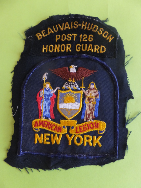 Am Legion Embroidered Patch Uniform swatch Beauvais-Hudson Honor Guard Post 126