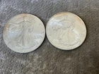 🇺🇸 Toning Lot of 2 - 1998 $1 American Silver Eagle 1 oz lot of 2 toning