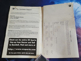 VR Golf '97 Sega Saturn Complete Tested Water Damage CIB See Description 