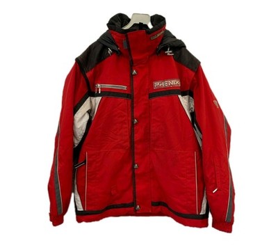 Phenix Ski Jacket Men s L Red Waterproof Insulated Hooded Snow Winter Coat#159