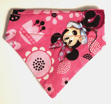 Over Collar Slide On Pet Dog Cat Bandana Scarf MINNIE MOUSE  XSMALL