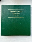 56 90% Silver Half Dollars With 6 Proofs 1948-1964 In Littleton Franklins & 2 Ke
