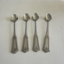 4 Stanley Roberts SRB113 Stainless Rogers Co Korea Tea Spoons 7.5"