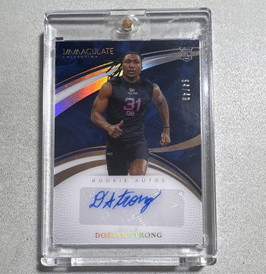 Panini 2025 Immaculate Collection Dorian Strong RC Auto Gold #RA-DT /49