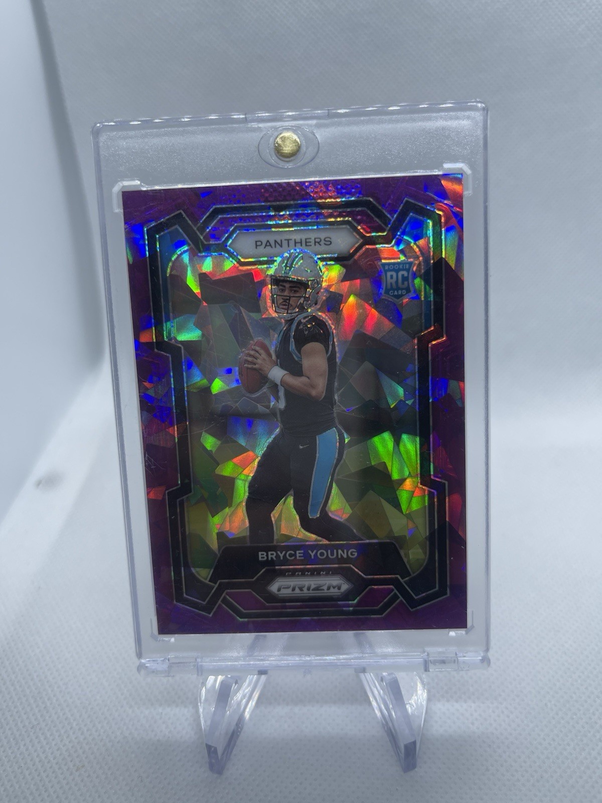 2023 Panini Prizm Bryce Young RC #311 Purple Ice Prizm SP /225 Panthers
