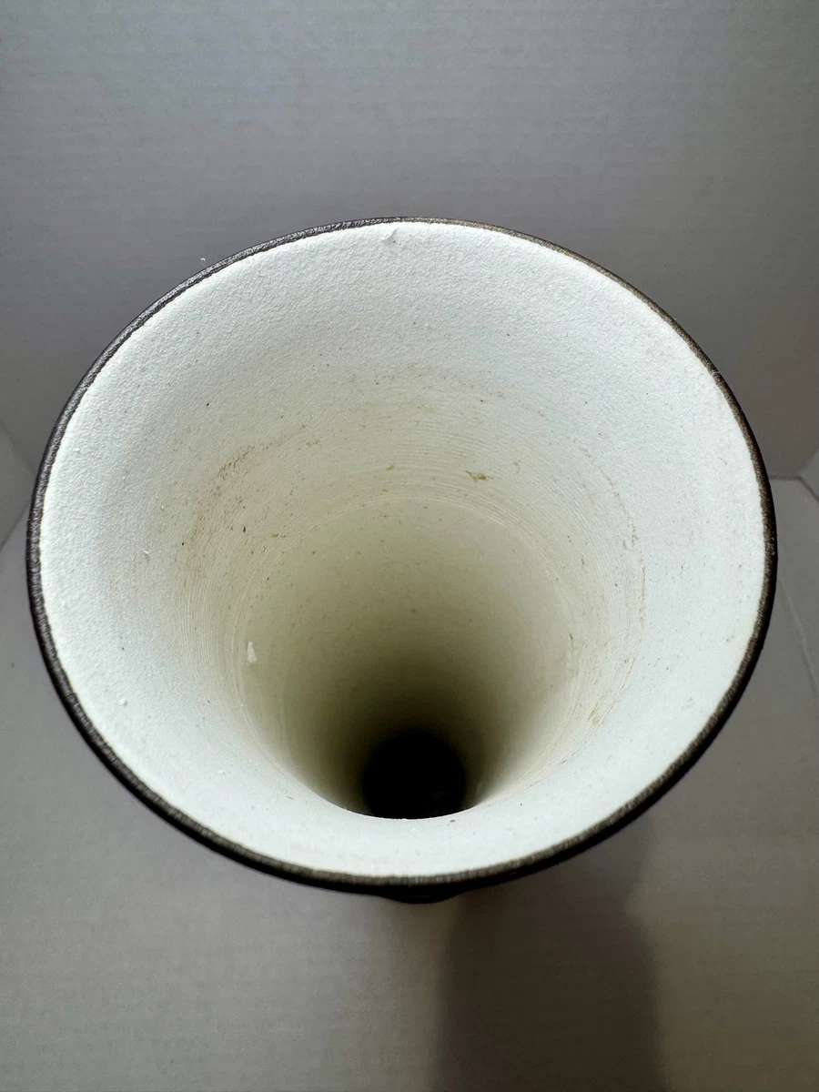Mid 20th Century Chinese Hand Painted Porcelain Trumpet Vase with Floral Design