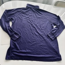 Vintage Izod Lacoste Club Purple Men L Long Sleeve Turtleneck Shirt