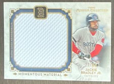 Jackie BRADLEY Jr🔥2014 Topps Museum Collection Gold Jumbo JERSEY Relic 22/35