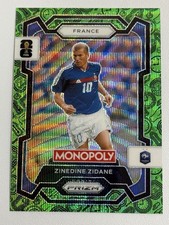 2026 Panini Prizm FIFA World Cup Cards #9 Zinedine Zidane – France, Green