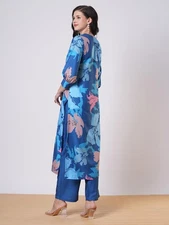 Gosriki Women'S Rayon Viscose Straight Printed Kurta With Pant (Kitimat Ceros...