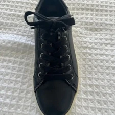 Frye and Co leather sneakers with Zipper Accept   W Sz 9
